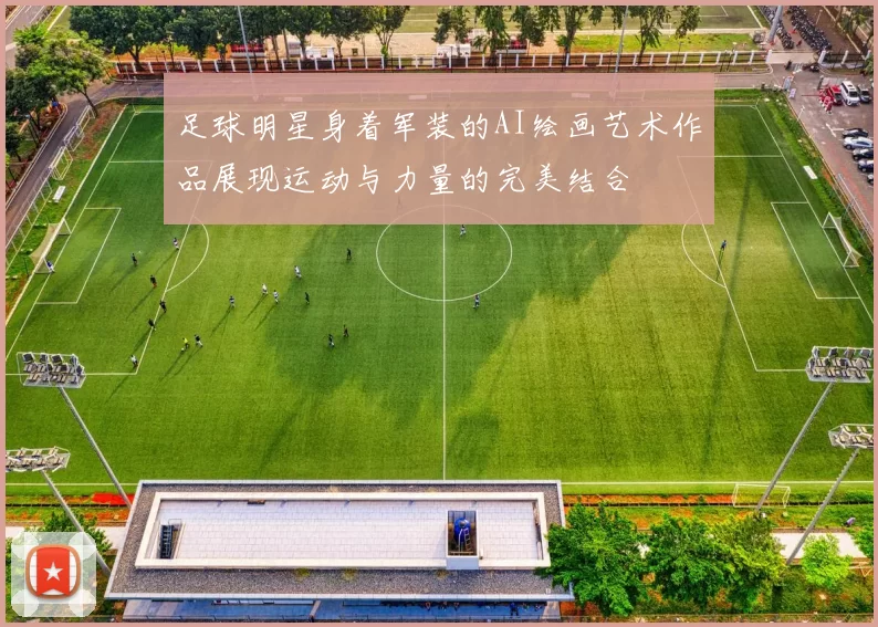 足球明星身着军装的AI绘画艺术作品展现运动与力量的完美结合